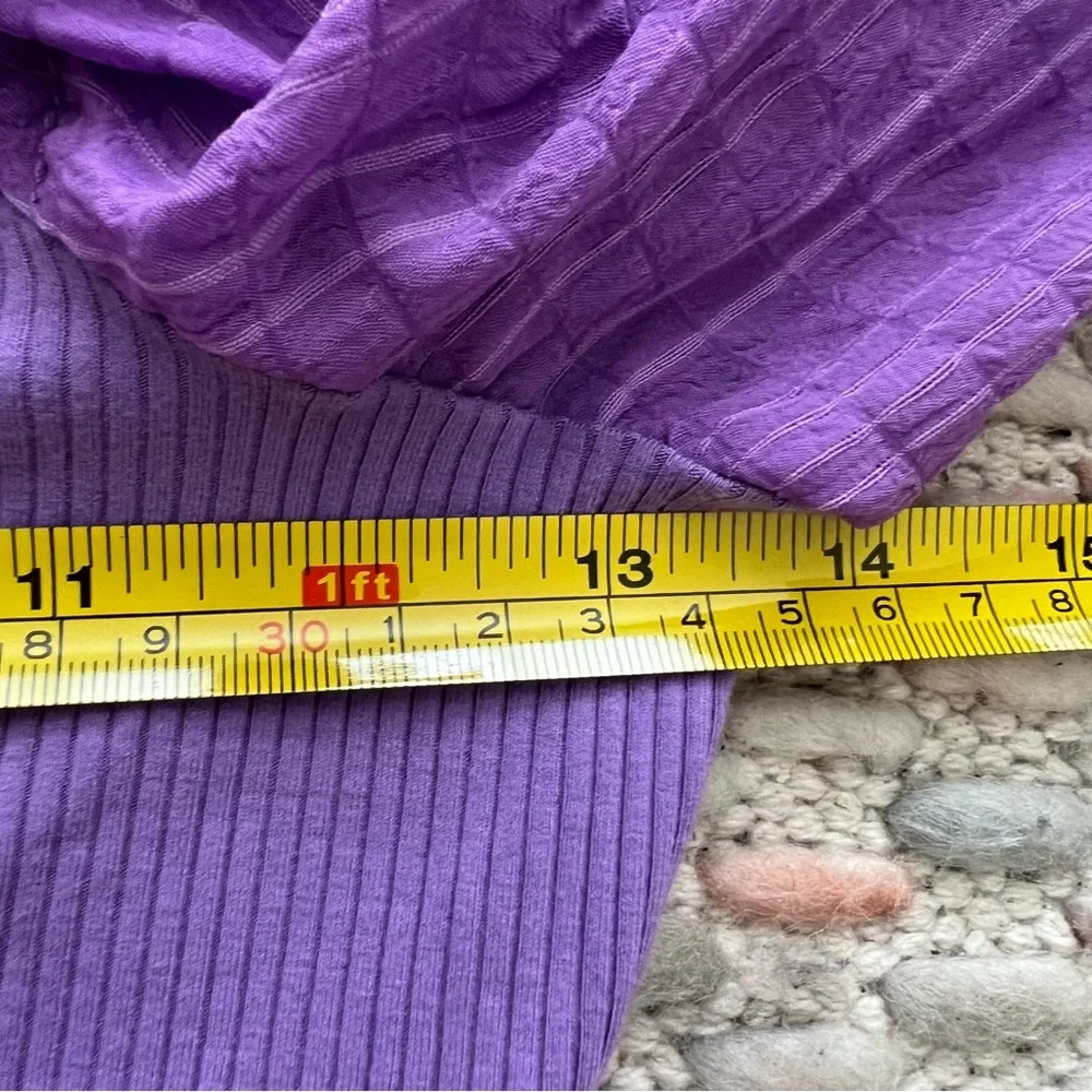 Urban Outfitters Claudia‎ Purple Blouse Puff Sleeves